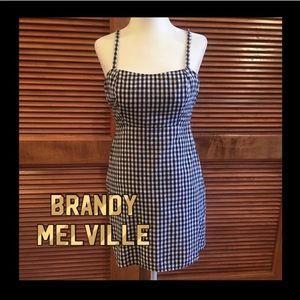❤️EUC❤️ Brandy Melville Navy blue and white checked